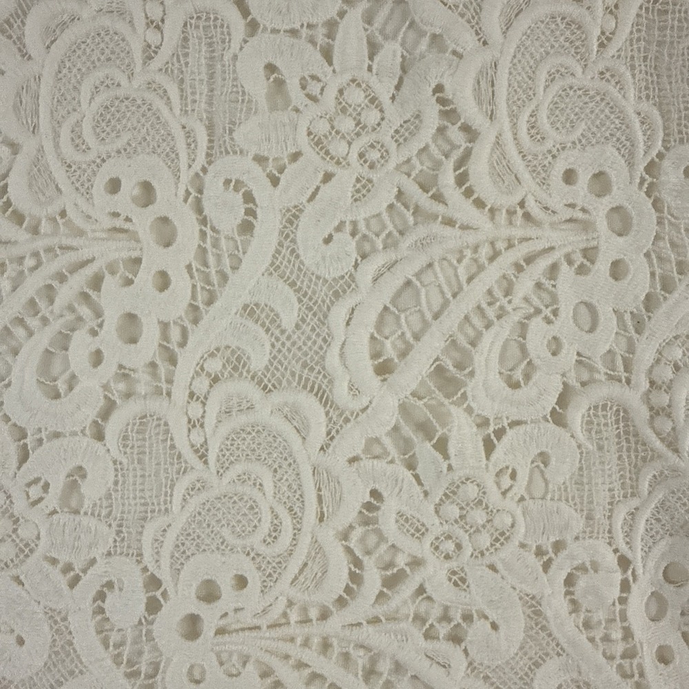 J Jill Crochet Lace Overlay Top XL Petite Cotton Boho Bohemian Luxury Bride - Picture 3 of 9